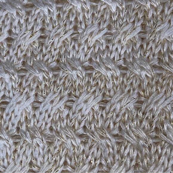 Seventh Avenue Cream And Gold Knit Tunic Sweater - Women’s Size XL - Picture 8 of 14